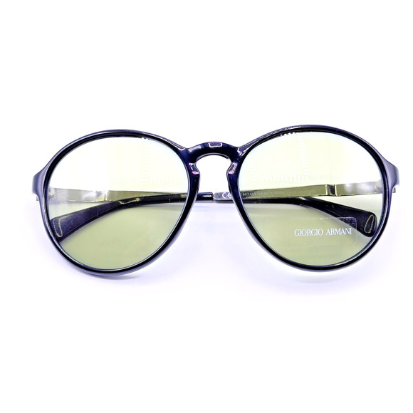 Giorgio Armani Sunglasses GA 667 8EBBN Black Round Frame Amber Lens 55-18-135 main image 10